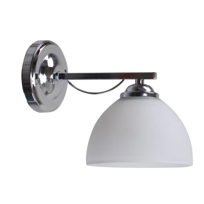 Nástenné moderné osvetlenie FILONA - 1xE27, 40W, chrómované / biele