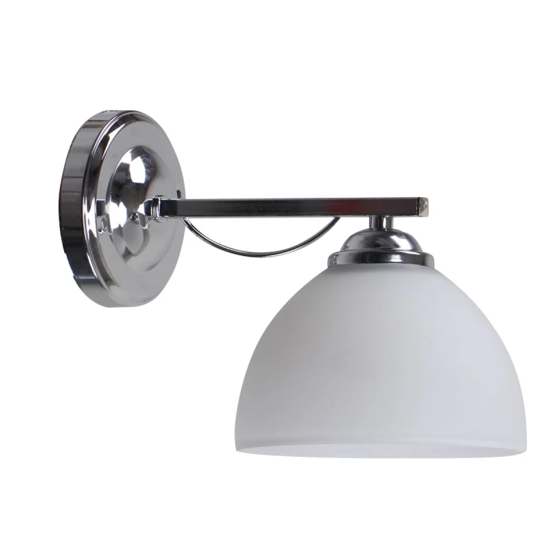 Nástenné moderné osvetlenie FILONA - 1xE27, 40W, chrómované / biele