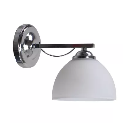 Nástenné moderné osvetlenie FILONA - 1xE27, 40W, chrómované / biele