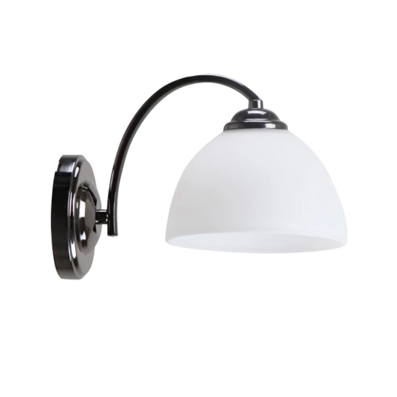 Nástenné moderné osvetlenie GRACJA - 1xE27, 40W, čierne / biele