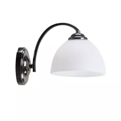 Nástenné moderné osvetlenie GRACJA - 1xE27, 40W, čierne / biele