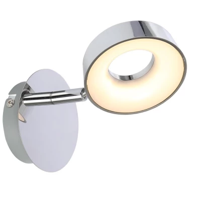 LED nástenná lampa na čítanie ISLA - 1x4W, 3000K (teplá biela), chrómovaná