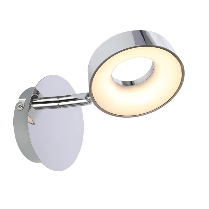 LED nástenná lampa na čítanie ISLA - 1x4W, 3000K (teplá biela), chrómovaná