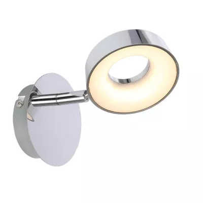 LED nástenná lampa na čítanie ISLA - 1x4W, 3000K (teplá biela), chrómovaná