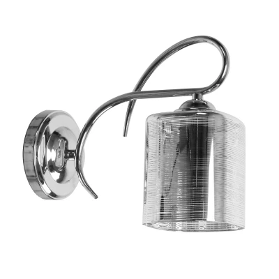 Nástenné moderné osvetlenie ITALO - 1xE27, 40W, chrómované / strieborné