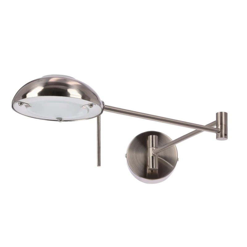 Nástenná flexibilná lampa na čítanie LARGO - 1xG9, 28W, strieborná