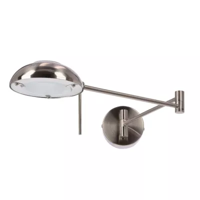 Nástenná flexibilná lampa na čítanie LARGO - 1xG9, 28W, strieborná