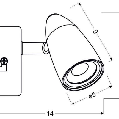 Nástenná LED lampa k posteli LIBERTY - 1x4W, 3000K (teplá biela), chrómovaná
