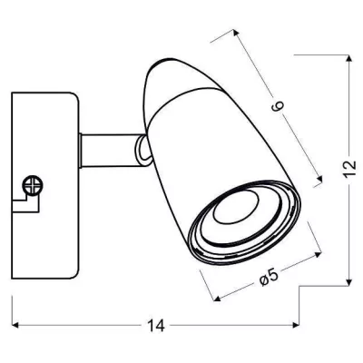 Nástenná LED lampa k posteli LIBERTY - 1x4W, 3000K (teplá biela), chrómovaná