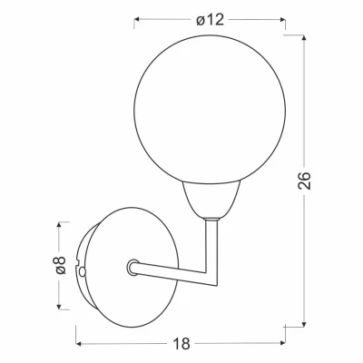 Nástenné moderné svietidlo LOGOS - 1xG9, 25W, strieborné / biele