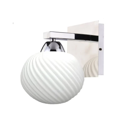 Moderné nástenné osvetlenie MADRYT - 1xE27, 60W, chrómované / biele