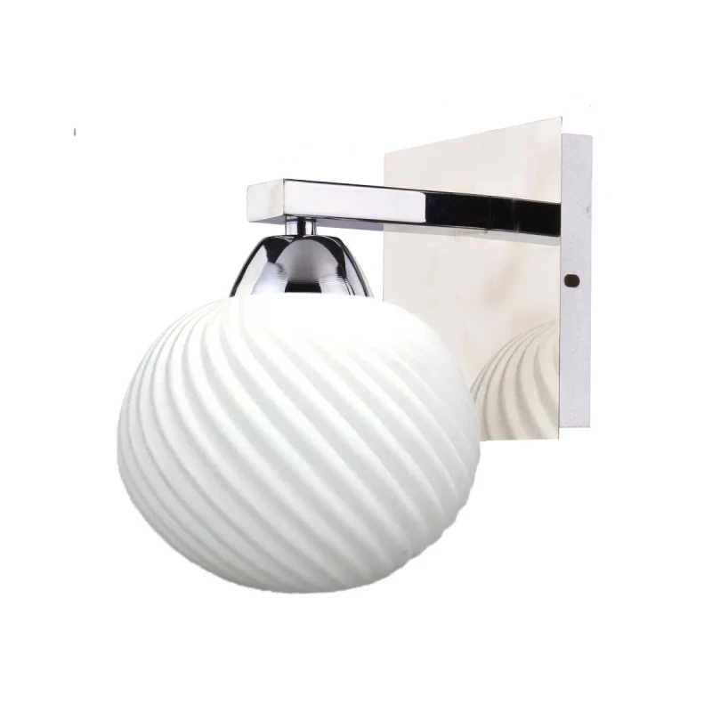 Moderné nástenné osvetlenie MADRYT - 1xE27, 60W, chrómované / biele