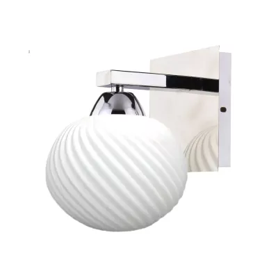 Moderné nástenné osvetlenie MADRYT - 1xE27, 60W, chrómované / biele