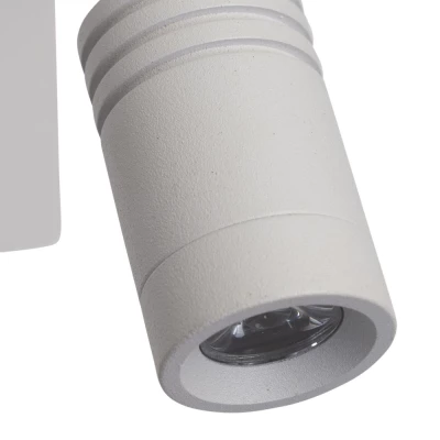 Nástenné LED osvetlenie s čítacím ramenom MAGNUM 3 - 1xE27, 40W + LED 3W, 3200K (teplá biela), biele
