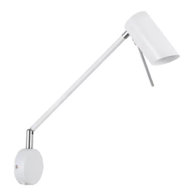 Flexibilná nástenná lampa na čítanie MILLY - 1xGU10, 40W, matná biela