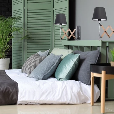 Nástenná flexibilná lampa na čítanie MITO, 1xE27 - 40W, chrómovaná / čierna