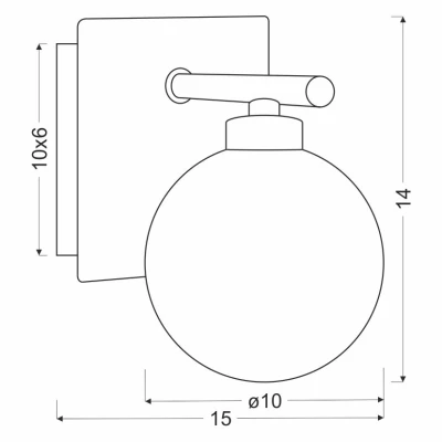 Moderné nástenné osvetlenie ODEN - 1xG9, 40W, chrómované / biele