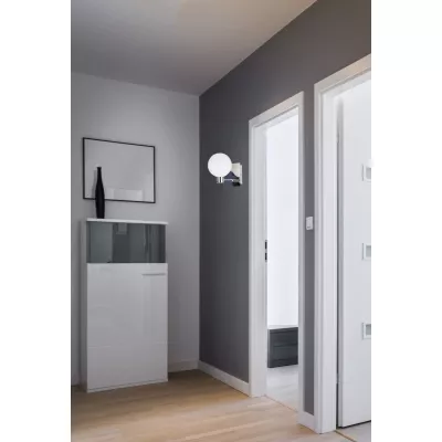 Moderné nástenné osvetlenie ODEN - 1xG9, 40W, chrómované / biele
