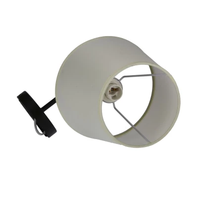 Moderná nástenná lampa PASTERI - 1xE14, 40W, čierna / béžová
