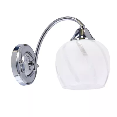 Nástenné moderné osvetlenie PREGO - 1xE27, 40W, chrómované / číre