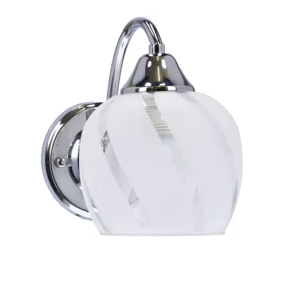 Nástenné moderné osvetlenie PREGO - 1xE27, 40W, chrómované / číre