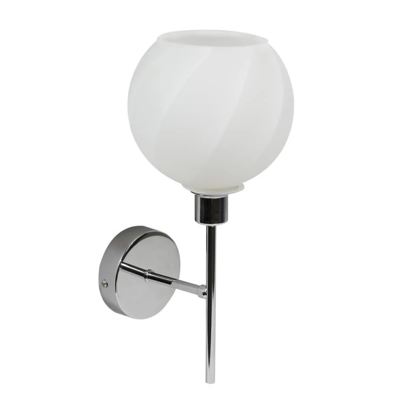 Moderné nástenné osvetlenie RAUL - 1xE14, 40W, chrómované / biele