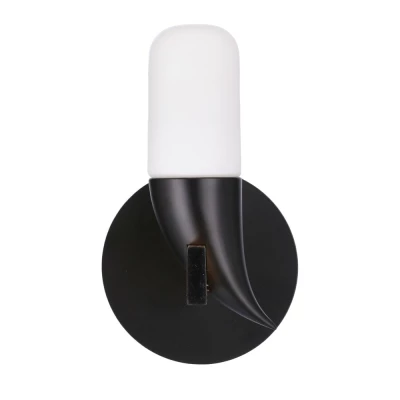 Dizajnové nástenné LED osvetlenie SAKAI - 5,4W, 3000K (teplá biela), prírodné drevo / čierna