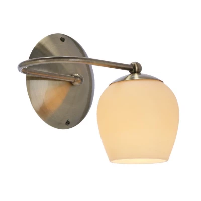 Rustikálne nástenné svietidlo SERANO - 1xE27, 60W, patina / krémové