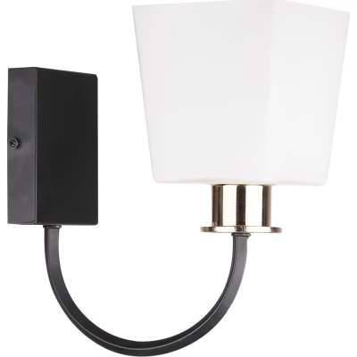 Moderné nástenné osvetlenie SCHUBERT - 1xE27, 40W, čierne / biele