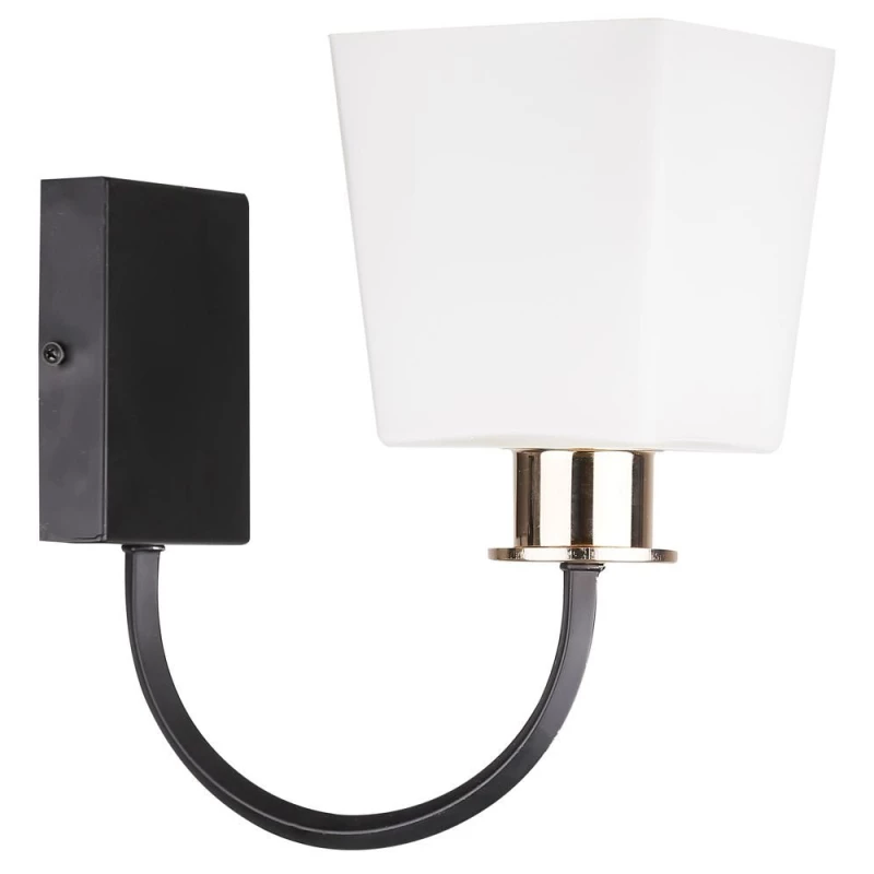 Moderné nástenné osvetlenie SCHUBERT - 1xE27, 40W, čierne / biele