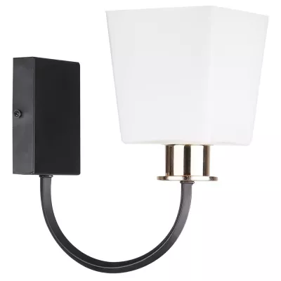 Moderné nástenné osvetlenie SCHUBERT - 1xE27, 40W, čierne / biele