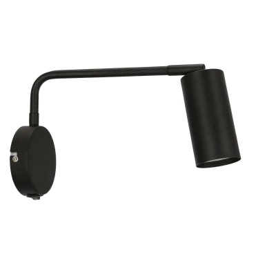 Nástenná lampa k posteli TINA - 1xGU10, 15W, čierna