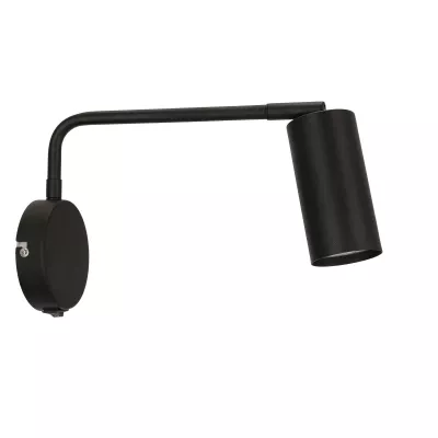 Nástenná lampa k posteli TINA - 1xGU10, 15W, čierna