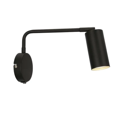 Nástenná lampa k posteli TINA - 1xGU10, 15W, čierna