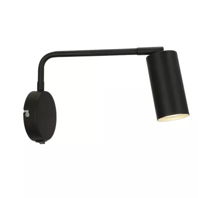 Nástenná lampa k posteli TINA - 1xGU10, 15W, čierna
