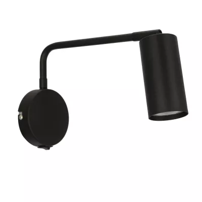 Nástenná lampa k posteli TINA - 1xGU10, 15W, čierna