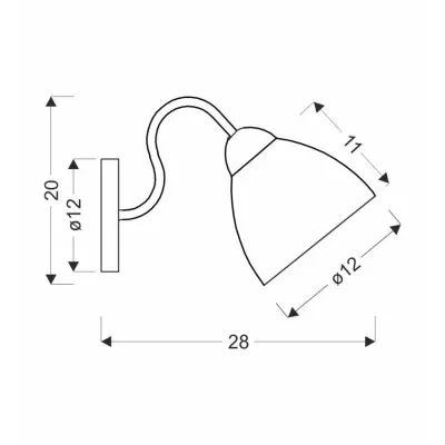 Nástenné industriálne svetlo UNICA - 1xE27, 40W, čierne / zlaté / dymové sklo