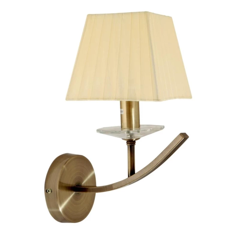 Nástenná lampa VALENCIA - 1xE14, 40W, patina / béžová