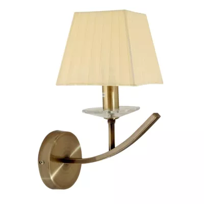 Nástenná lampa VALENCIA - 1xE14, 40W, patina / béžová