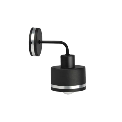 Nástenné loftové osvetlenie WAMA - 1xE27, 40W, čierne / strieborné