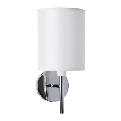 Nástenné moderné osvetlenie YAN - 1xE14, 40W, chrómované / biele