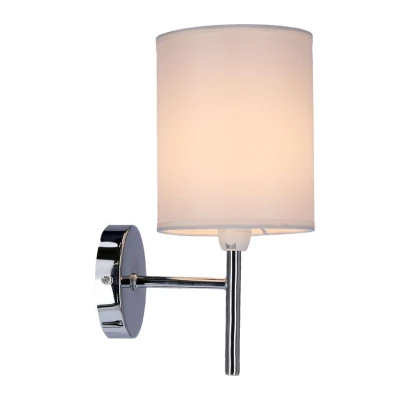 Nástenné moderné osvetlenie YAN - 1xE14, 40W, chrómované / biele