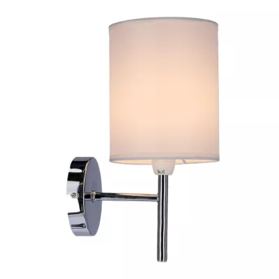Nástenné moderné osvetlenie YAN - 1xE14, 40W, chrómované / biele