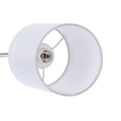 Nástenné moderné osvetlenie YAN - 1xE14, 40W, chrómované / biele