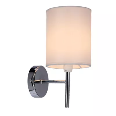 Nástenné moderné osvetlenie YAN - 1xE14, 40W, chrómované / biele