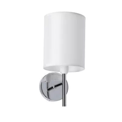 Nástenné moderné osvetlenie YAN - 1xE14, 40W, chrómované / biele
