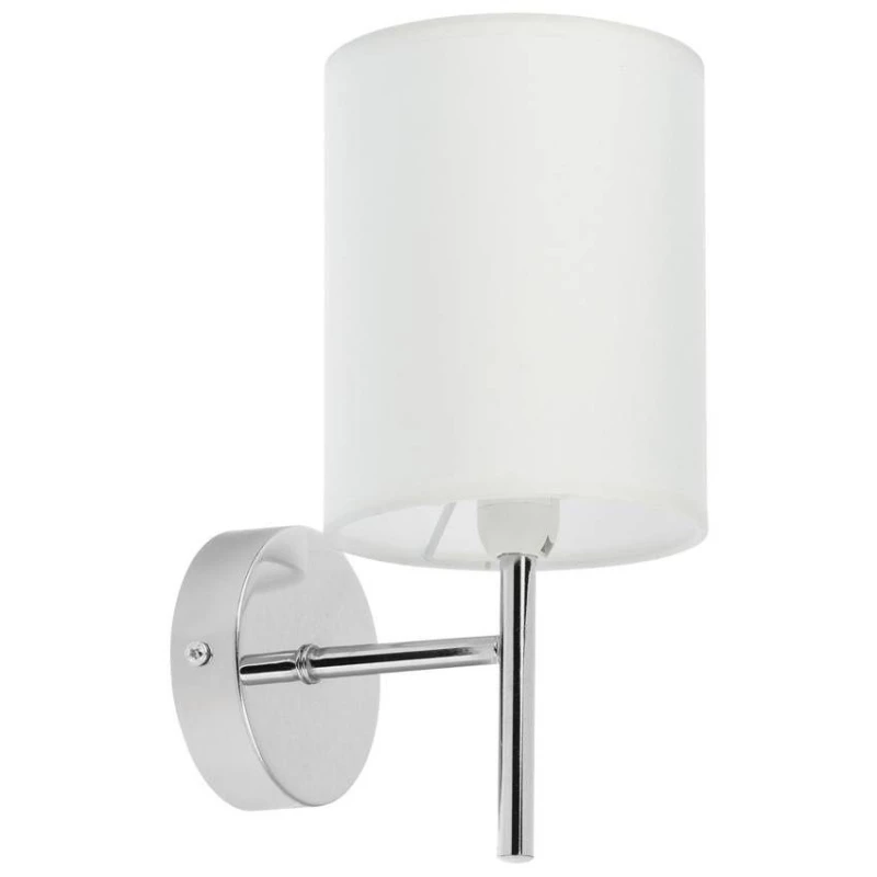 Nástenné moderné osvetlenie YAN - 1xE14, 40W, chrómované / biele