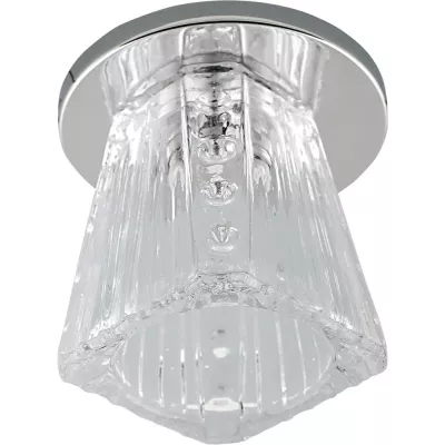 Stropné zápustné osvetlenie AMBLER - 1xG4, 20W, chrómované