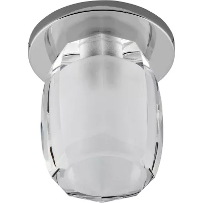 Stropné zápustné okrúhle svetlo BARROW - 1xG4, 20W, chrómované