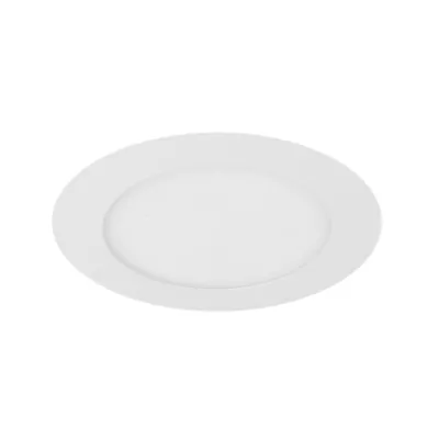 Vstavaný okrúhly LED panel BEALS - 6W, 6500K (studená biela), 14,7 cm, biely